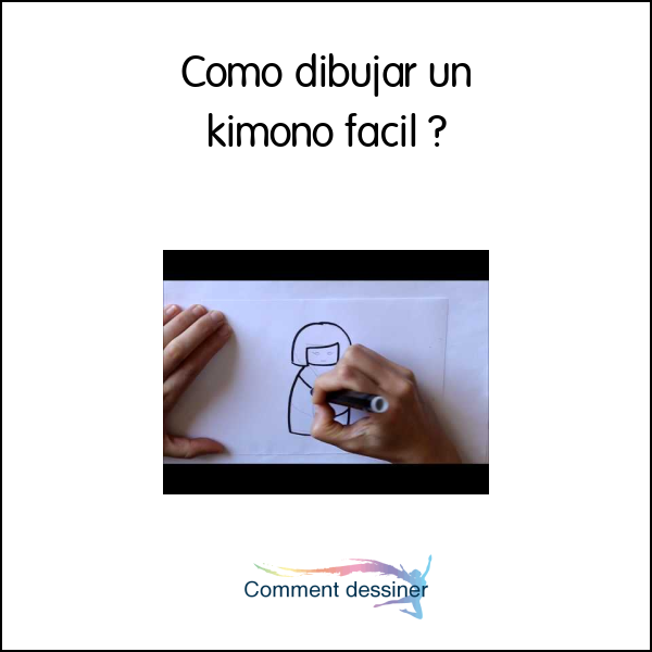 Como dibujar un kimono facil